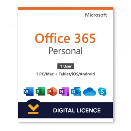 MICROSOFT 365 PERSONAL | (PC/MAC/TABLET) – 1 DEVICE – ONE TIME PAYMENT FOR LIFETIME