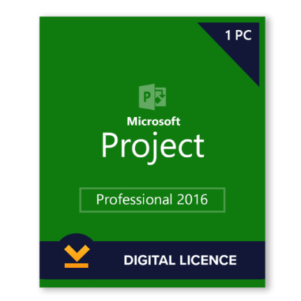 MICROSOFT PROJECT 2016 PROFESSIONAL LICENSE – 1PC