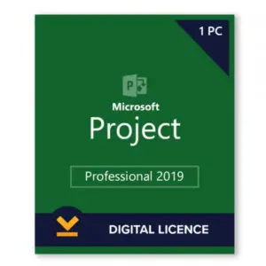 MICROSOFT PROJECT 2019 PROFESSIONAL LICENSE – 1PC